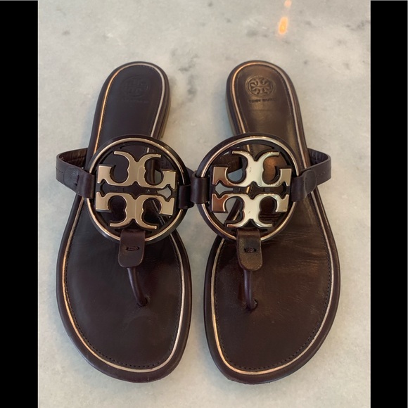 burgundy tory burch sandals